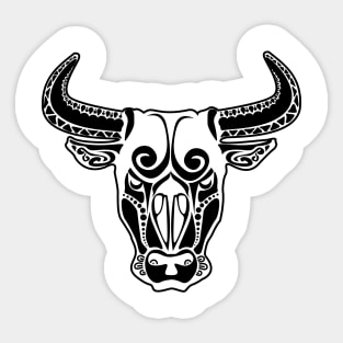 Bull Face Artistic Design Sticker